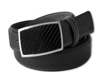 Carbon Fibre insert buckle and leather belt